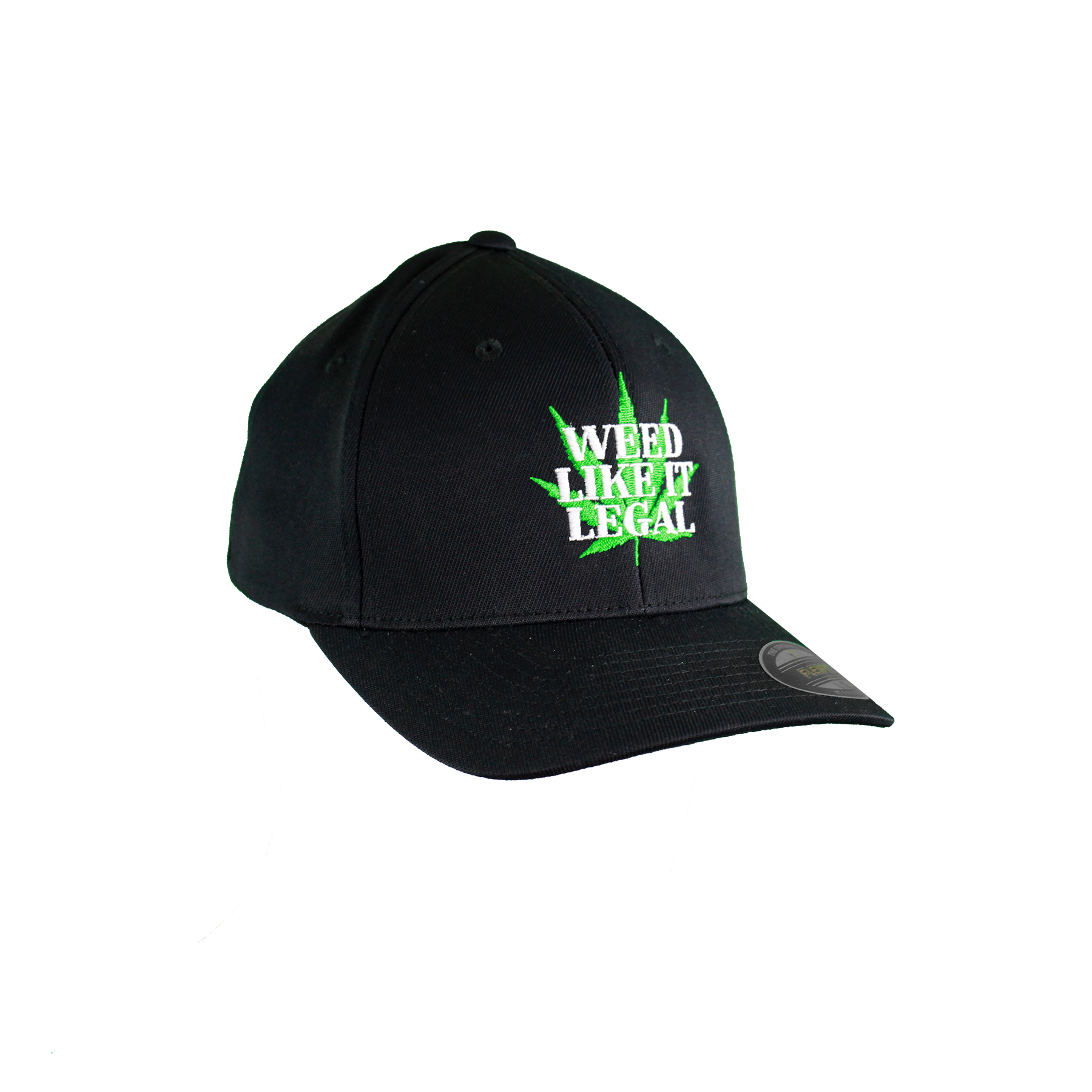 WEED LIKE IT LEGAL Black Fitted Hat • Malanajuana